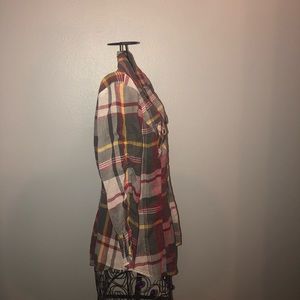 Plus Plaid Checkered Top